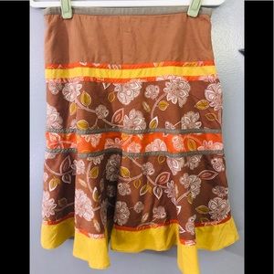 EUC BCBG Max Azria Boho Knee Length Skirt